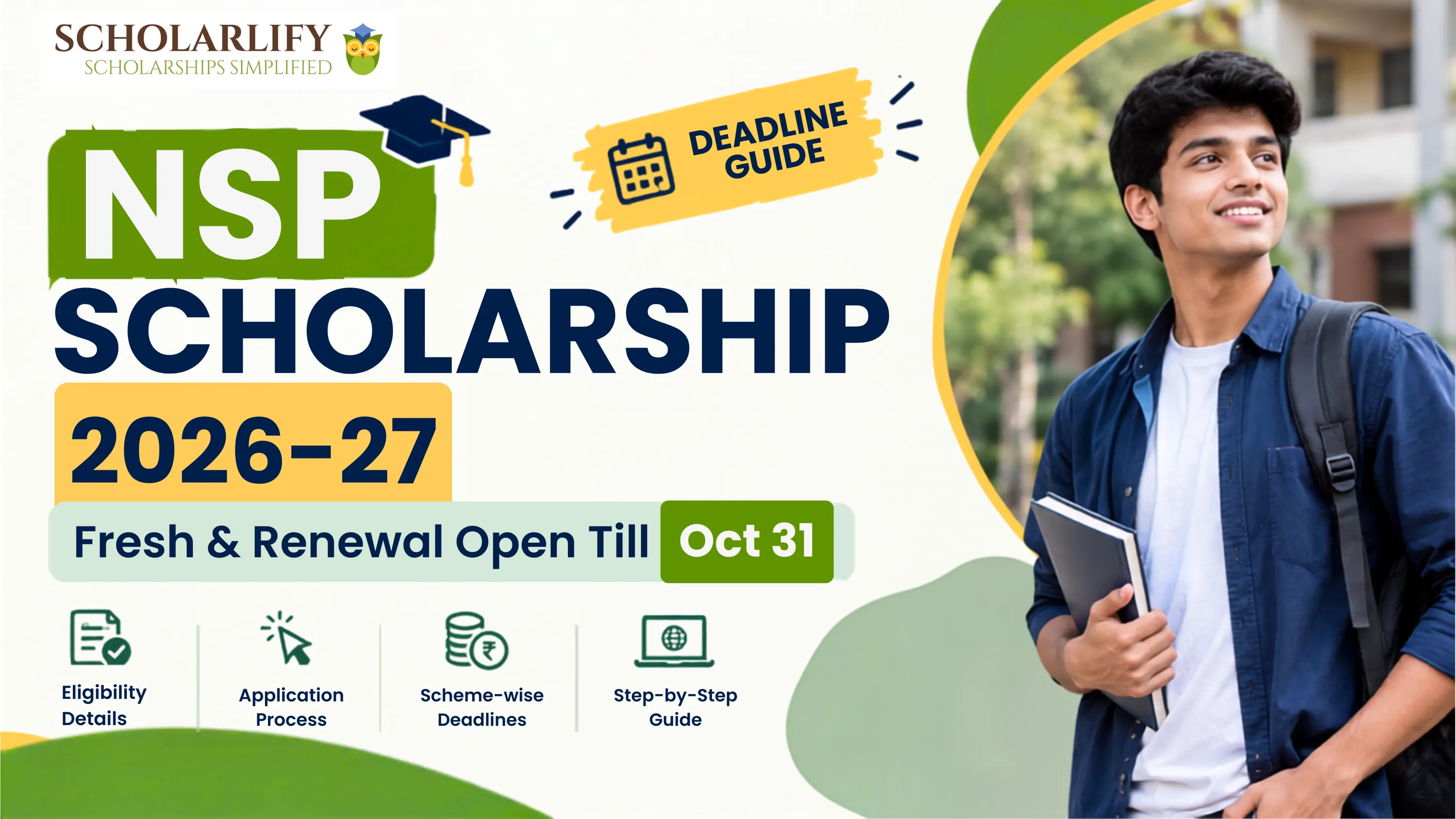 NSP Scholarship 2026-27: Fresh and Renewal Applications Are Still Open Through October 31