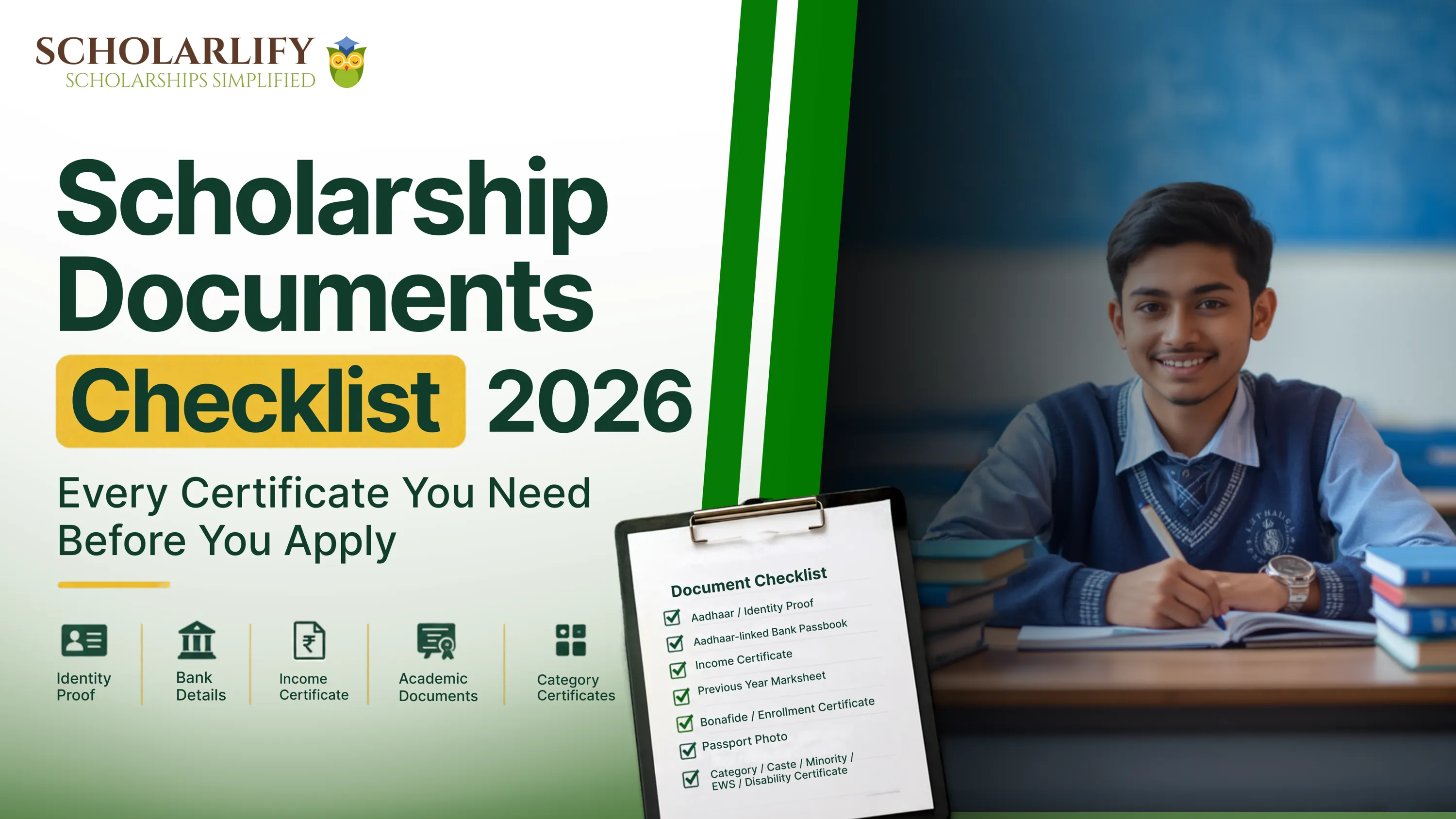 Scholarship Documents Checklist 2026: Every Certificate You Need Before You Apply