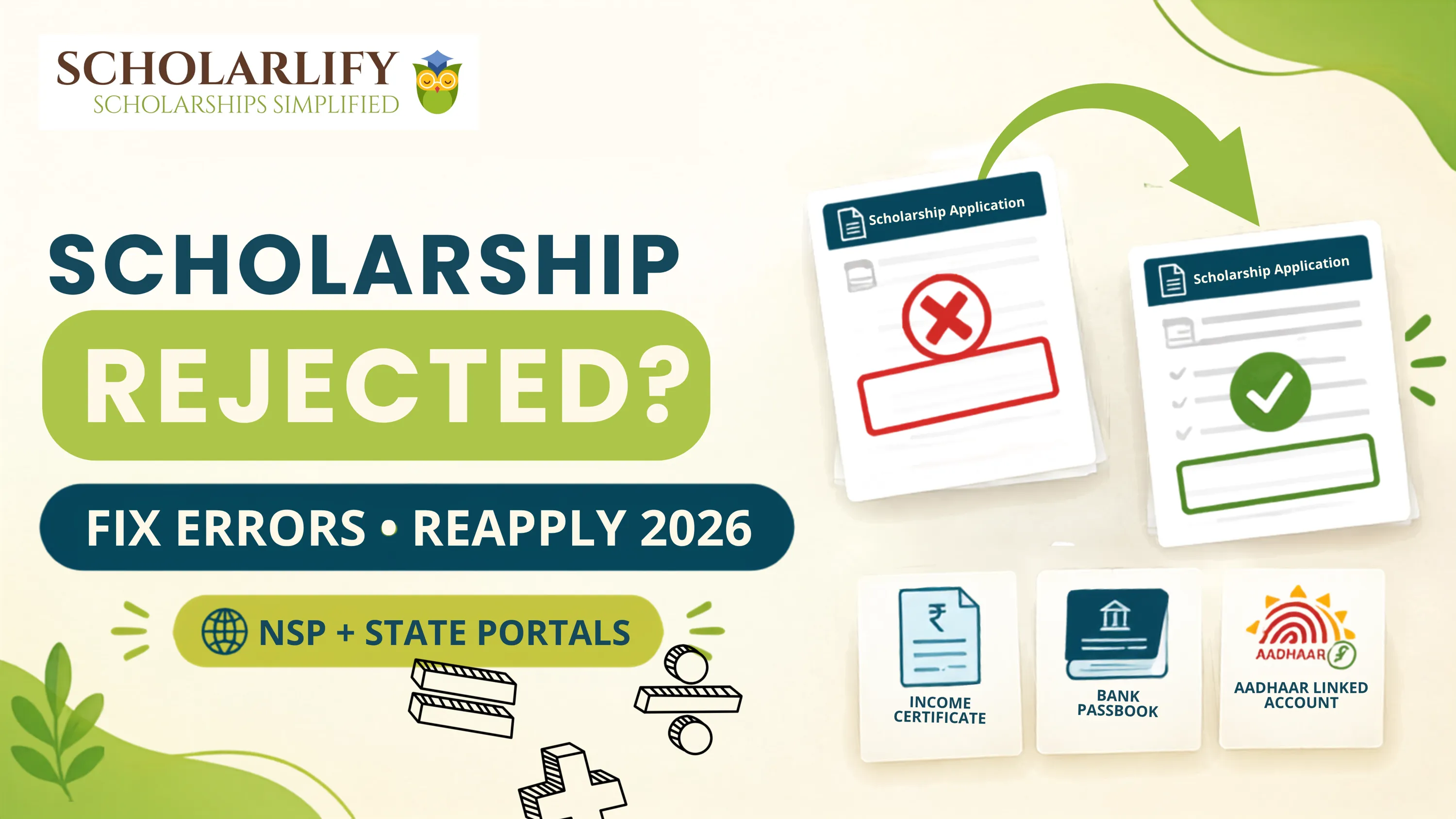 Scholarship Application Rejected? How to Reapply and Fix Common Errors in 2026